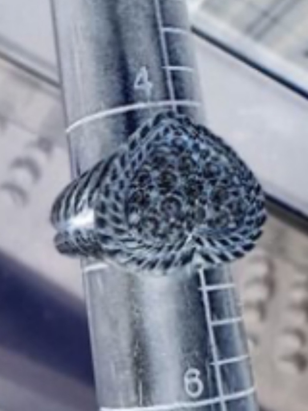 Judith Ripka Silver Heart Ring with Clear CZ Accents - Picture 3 of 4